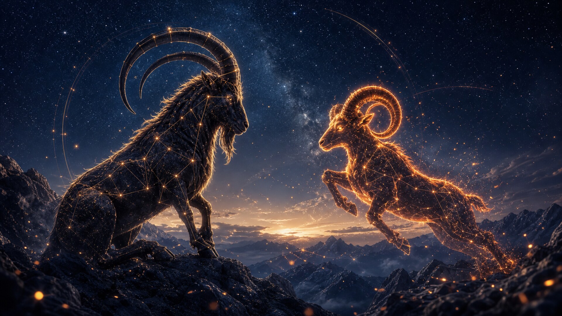 Compatibilidad de Capricornio con Aries: choque de ritmo o alianza potente