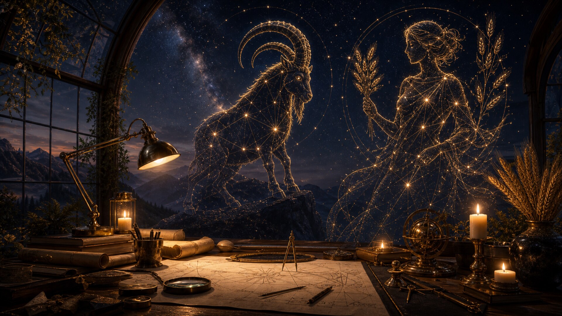Compatibilidad de Capricornio con Virgo: precisión, confianza y proyectos reales