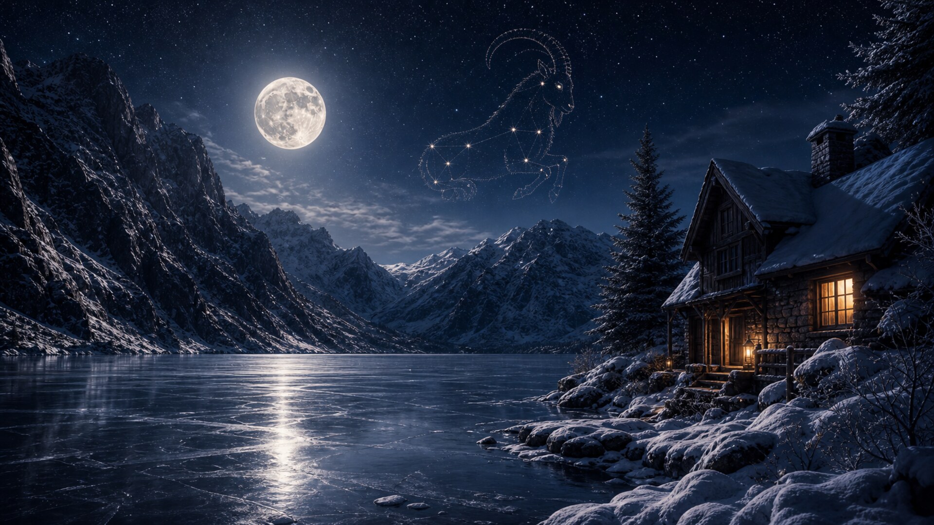 Luna en Capricornio: emociones contenidas y necesidad de control interno