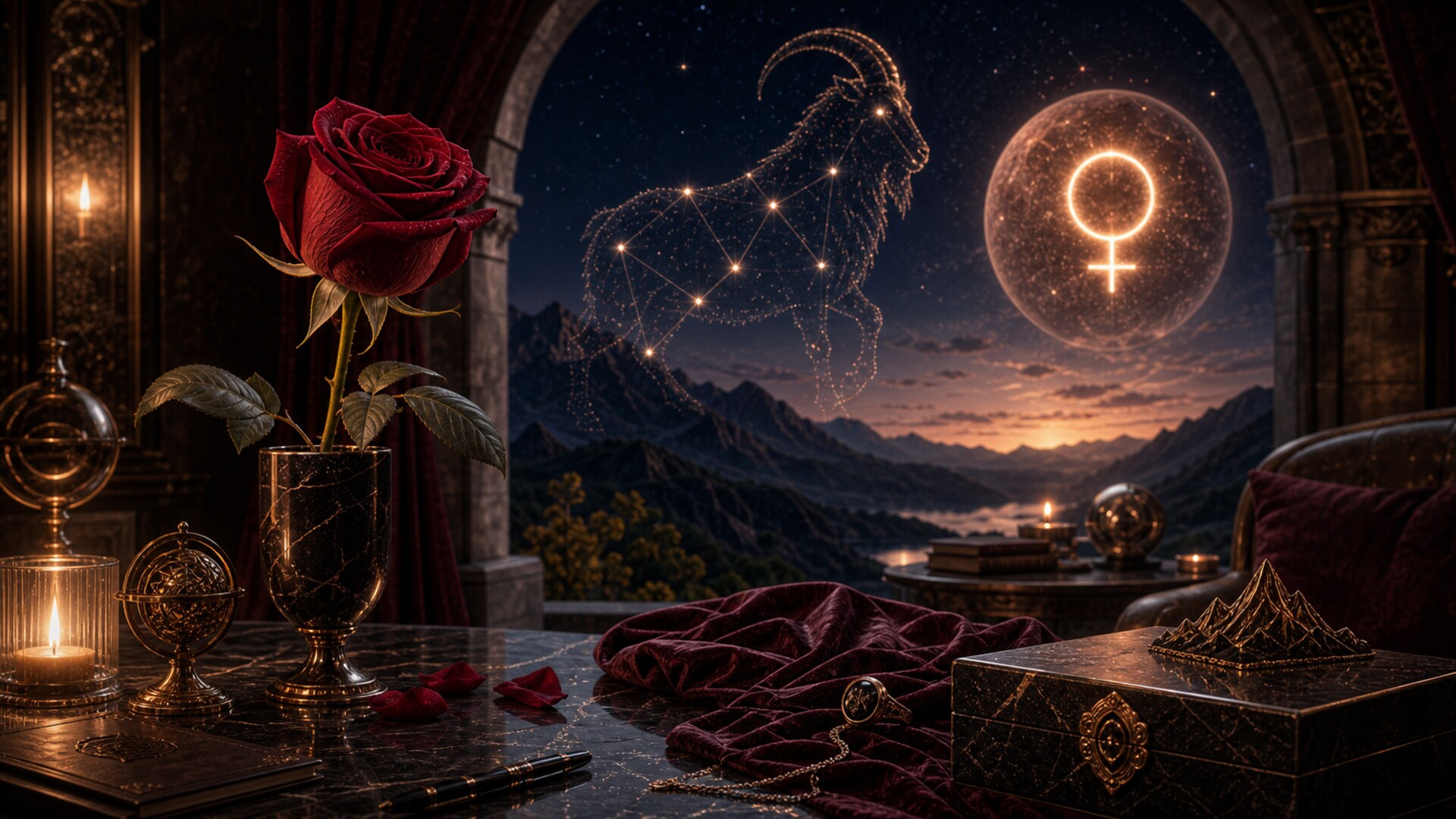Venus en Capricornio: amor serio, deseo selectivo y lealtad